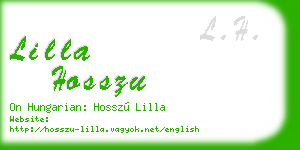 lilla hosszu business card